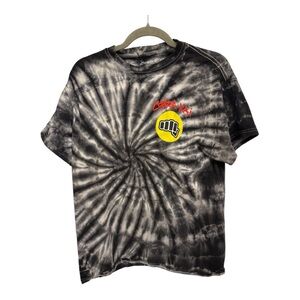 Cobra Kai Karate Kid Tie Dye Graphic Shirt Black Dojo Retro Logo Tee XS